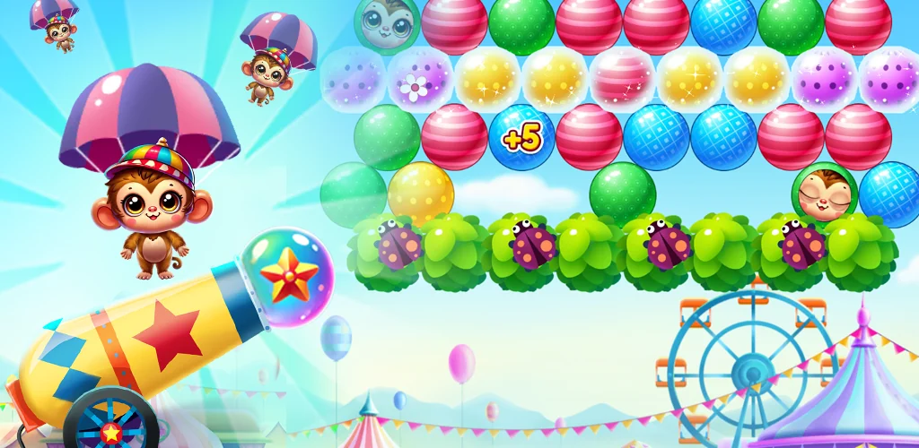 Bubble Blast Carnival landscape game artwork