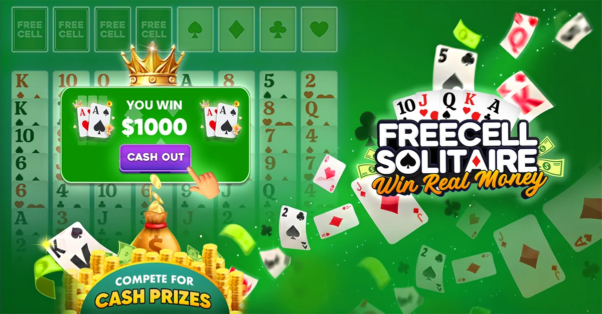 Freecell Solitaire landscape game artwork