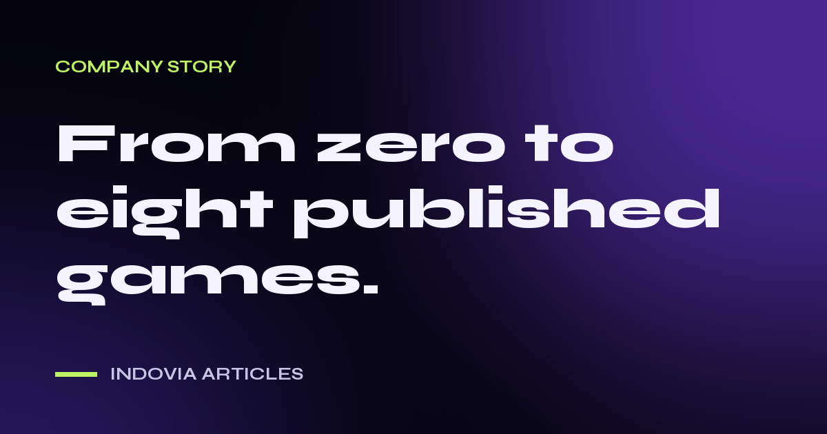 Indovia Articles cover: From zero to eight published games